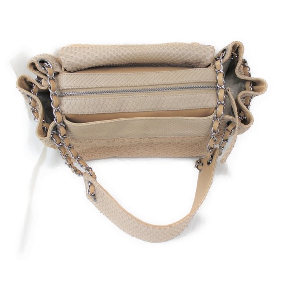 Chanel Python Chain Shoulder Bag Beige - Picture 7 of 11